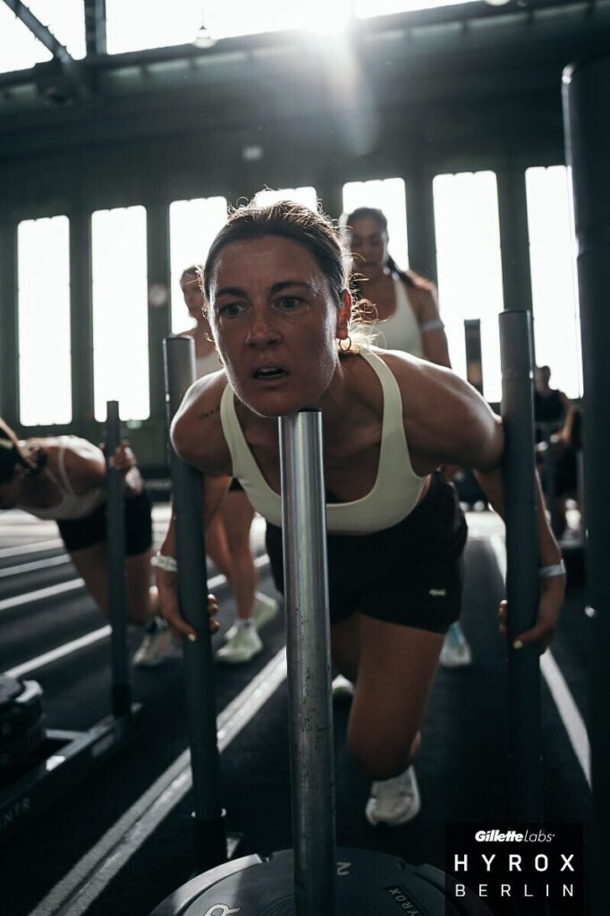 Sled push under løb